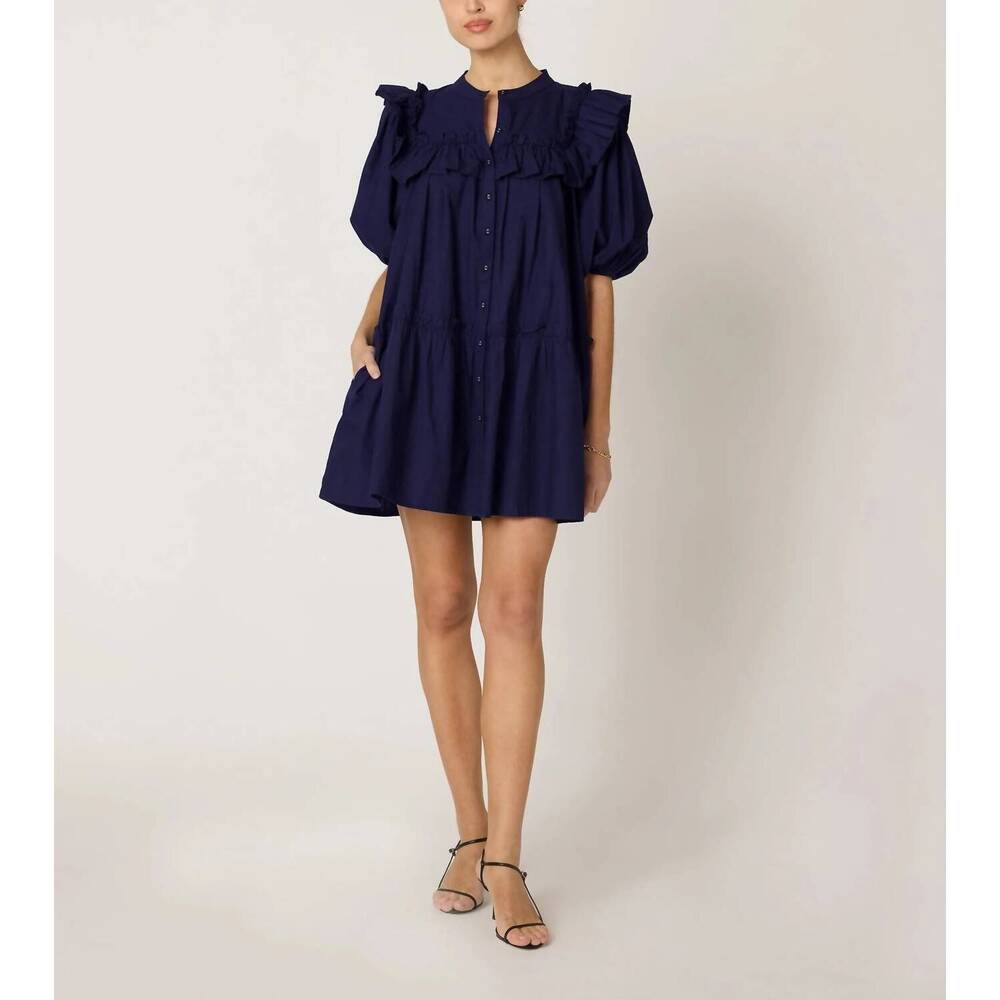 NEW CLEOBELLA tatiana mini dress in peacoat navy